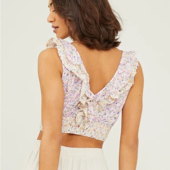 Altar’d State Elysia Floral Top, size Large - Picture 3 of 9